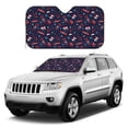 thumbnail image 1 of Kdxio Winter Sports Fun Pattern Print Windshield Sun Shade, Foldable Sun Blocker for Car,Truck,SUV Automotive Interior Sun Protection,Reflective Shade for Front Windshield(Small), 1 of 6