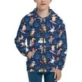 thumbnail image 1 of Kdxio Winter old man Playtime Pattern Kids Boys Girls Zip Up Hoodie 3D Printed Hooded Sweatshirt Hoody Coat with Pocket 7-12 Y-Small, 1 of 6