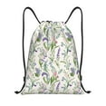 thumbnail image 1 of Kdxio Wisteria Flower Print Drawstring Backpack Bag,Waterproof Draw String Back Sack, Gym Drawstring Bags Swim Bag For Unisex, 1 of 9
