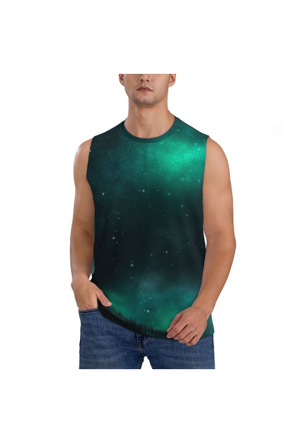 Witch House On The Hill for Men's Muscle T-shirt,Sleeveless for Workout Running Athletic Gym Lounge Casual