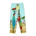 thumbnail image 1 of Kdxio Women's Comfy Stretch African WomenPrint Drawstring Pajama Pants-Medium, 1 of 9