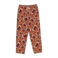 thumbnail image 1 of Kdxio Women's Comfy Stretch American Football1Print Drawstring Pajama Pants-Large, 1 of 9