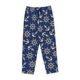 thumbnail image 1 of Kdxio Women's Comfy Stretch Anchors and NauticalPrint Drawstring Pajama Pants-Medium, 1 of 9