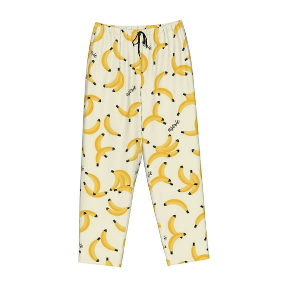 Kdxio Women's Comfy Stretch BananaPrint Drawstring Pajama Pants-XX-Large