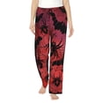 thumbnail image 1 of Kdxio Women's Comfy Stretch Bats And Spiders Print Drawstring Pajama Pants-X-Large, 1 of 5