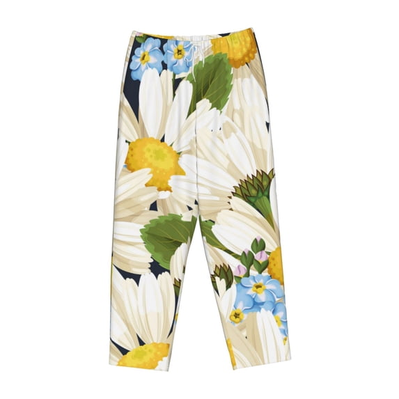 Kdxio Women's Comfy Stretch Bees Collecting NectarPrint Drawstring Pajama Pants-Medium