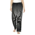 thumbnail image 1 of Kdxio Women's Comfy Stretch Black Spiders Print Drawstring Pajama Pants-XX-Large, 1 of 5