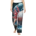 thumbnail image 1 of Kdxio Women's Comfy Stretch Bubbles Axolotl Fantasy Print Drawstring Pajama Pants-Large, 1 of 5