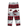thumbnail image 1 of Kdxio Women's Comfy Stretch Buffalo Plaid ForestPrint Drawstring Pajama Pants-Large, 1 of 9