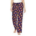 thumbnail image 1 of Kdxio Women's Comfy Stretch Candy Corn (2) Print Drawstring Pajama Pants-Small, 1 of 5