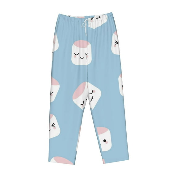 Kdxio Women's Comfy Stretch Cartoon SushiPrint Drawstring Pajama Pants-Small