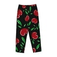 thumbnail image 1 of Kdxio Women's Comfy Stretch CherryPrint Drawstring Pajama Pants-Small, 1 of 9