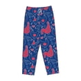 thumbnail image 1 of Kdxio Women's Comfy Stretch Chicken and RoosterPrint Drawstring Pajama Pants-Small, 1 of 9
