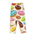 thumbnail image 1 of Kdxio Women's Comfy Stretch Color DonutPrint Drawstring Pajama Pants-Medium, 1 of 9