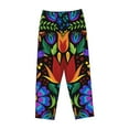 thumbnail image 1 of Kdxio Women's Comfy Stretch Colorful FloralPrint Drawstring Pajama Pants-Large, 1 of 9
