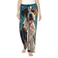 thumbnail image 1 of Kdxio Women's Comfy Stretch Colorful Sky Puppy Print Drawstring Pajama Pants-XX-Large, 1 of 5