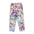 thumbnail image 1 of Kdxio Women's Comfy Stretch Colorful Watercolor DotsPrint Drawstring Pajama Pants-Small, 1 of 9