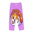 thumbnail image 1 of Kdxio Women's Comfy Stretch Corgi In Sushi RollPrint Drawstring Pajama Pants-X-Large, 1 of 9