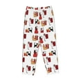 thumbnail image 1 of Kdxio Women's Comfy Stretch Cute Cat And Christmas GiftPrint Drawstring Pajama Pants-Small, 1 of 9