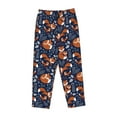 thumbnail image 1 of Kdxio Women's Comfy Stretch Cute FoxesPrint Drawstring Pajama Pants-Large, 1 of 9