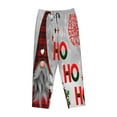 thumbnail image 1 of Kdxio Women's Comfy Stretch Cute SantaPrint Drawstring Pajama Pants-Medium, 1 of 9