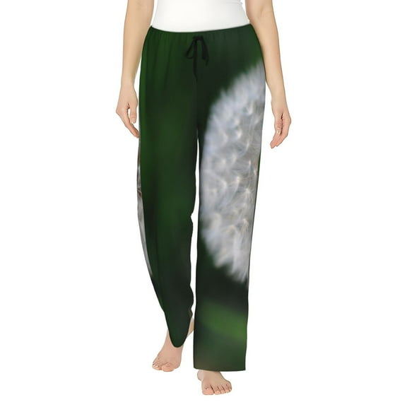 Kdxio Women's Comfy Stretch Dandelion Print Drawstring Pajama Pants-Small