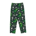thumbnail image 1 of Kdxio Women's Comfy Stretch Dinosaur and BonePrint Drawstring Pajama Pants-Large, 1 of 9