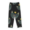 thumbnail image 1 of Kdxio Women's Comfy Stretch Faces Of The CatPrint Drawstring Pajama Pants-Medium, 1 of 9