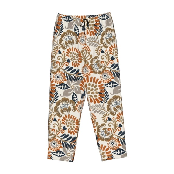 Kdxio Women's Comfy Stretch Floral PaisleyPrint Drawstring Pajama Pants-Small