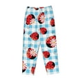 thumbnail image 1 of Kdxio Women's Comfy Stretch Flowers and Lady BugsPrint Drawstring Pajama Pants-Small, 1 of 9