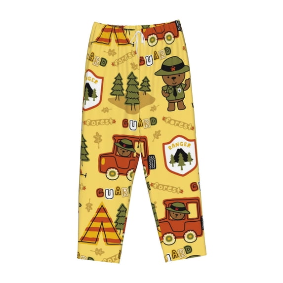 Kdxio Women's Comfy Stretch Forest GuardPrint Drawstring Pajama Pants-Small