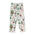 thumbnail image 1 of Kdxio Women's Comfy Stretch Frog and Forest PlantsPrint Drawstring Pajama Pants-Medium, 1 of 9