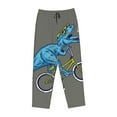 thumbnail image 1 of Kdxio Women's Comfy Stretch Fun Riding DinosaurPrint Drawstring Pajama Pants-Medium, 1 of 9