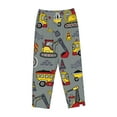 thumbnail image 1 of Kdxio Women's Comfy Stretch Funny ConstructionPrint Drawstring Pajama Pants-Large, 1 of 9