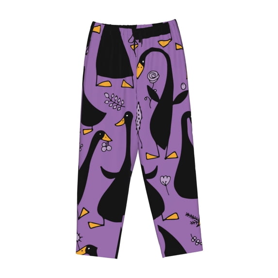Kdxio Women's Comfy Stretch Funny GoosePrint Drawstring Pajama Pants-Medium