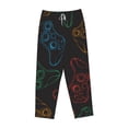 thumbnail image 1 of Kdxio Women's Comfy Stretch Gamepad Joystick GamePrint Drawstring Pajama Pants-Medium, 1 of 9
