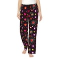 thumbnail image 1 of Kdxio Women's Comfy Stretch Geometric Hearts Print Drawstring Pajama Pants-Large, 1 of 5
