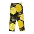 thumbnail image 1 of Kdxio Women's Comfy Stretch Geometric Pattern with BeePrint Drawstring Pajama Pants-Small, 1 of 9
