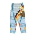 thumbnail image 1 of Kdxio Women's Comfy Stretch Giraffe Come Out From ZipperPrint Drawstring Pajama Pants-Medium, 1 of 9