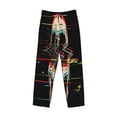 thumbnail image 1 of Kdxio Women's Comfy Stretch Glitch Screaming SkullPrint Drawstring Pajama Pants-Small, 1 of 6