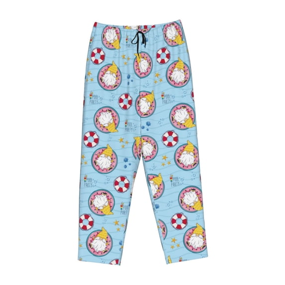 Kdxio Women's Comfy Stretch Gnome Pool PartyPrint Drawstring Pajama Pants-X-Large