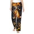 thumbnail image 1 of Kdxio Women's Comfy Stretch Golden Koi And Treasure Print Drawstring Pajama Pants-Small, 1 of 5