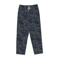 thumbnail image 1 of Kdxio Women's Comfy Stretch Golden PeoniesPrint Drawstring Pajama Pants-Small, 1 of 9