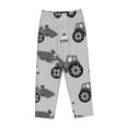 thumbnail image 1 of Kdxio Women's Comfy Stretch Gray TractorPrint Drawstring Pajama Pants-XX-Large, 1 of 9