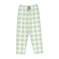 thumbnail image 1 of Kdxio Women's Comfy Stretch Green CheckboardPrint Drawstring Pajama Pants-XX-Large, 1 of 9