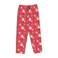 thumbnail image 1 of Kdxio Women's Comfy Stretch Hello Summer FlamingoPrint Drawstring Pajama Pants-Small, 1 of 9
