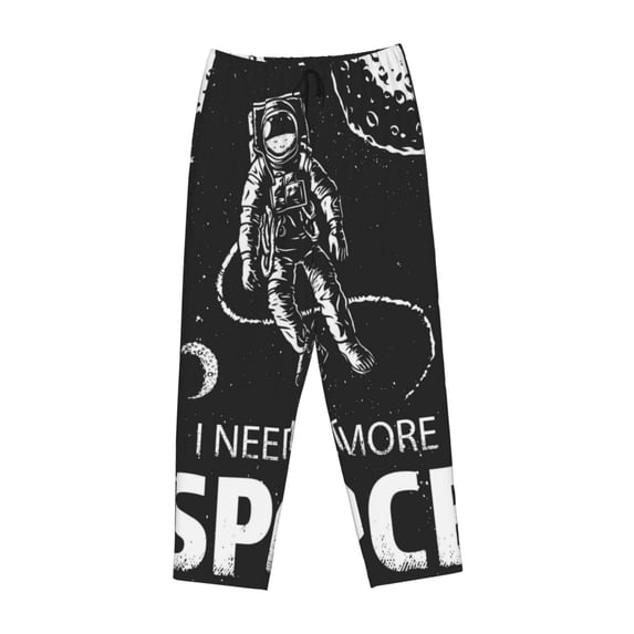 Kdxio Women's Comfy Stretch I Need More SpacePrint Drawstring Pajama Pants-Medium