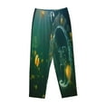 thumbnail image 1 of Kdxio Women's Comfy Stretch Jelly FishPrint Drawstring Pajama Pants-Small, 1 of 9