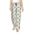 thumbnail image 1 of Kdxio Women's Comfy Stretch Jungle Animal Print Drawstring Pajama Pants-Large, 1 of 5