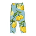 thumbnail image 1 of Kdxio Women's Comfy Stretch LemonPrint Drawstring Pajama Pants-Large, 1 of 9